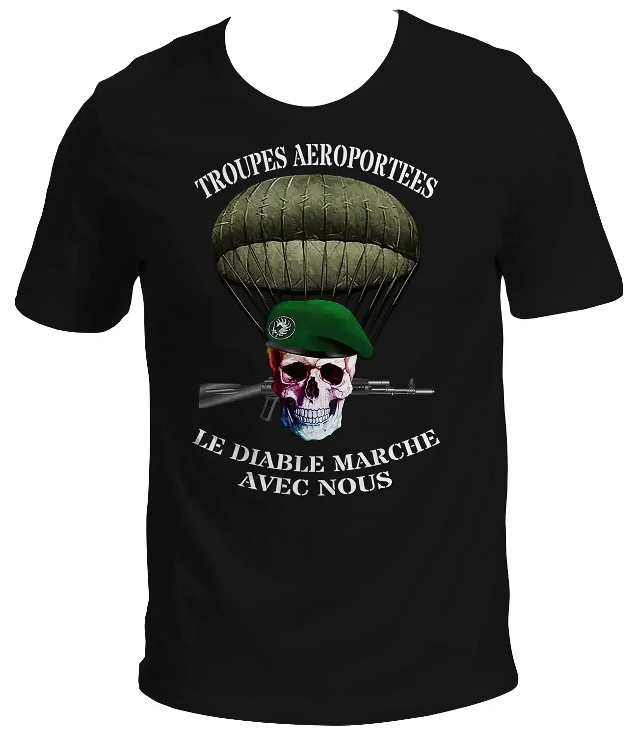 Foreign Légion Corps Army Airborne Forces Parachutist Men T-Shirt Short Sleeve Casual Cotton O-Neck Summer T Shirt