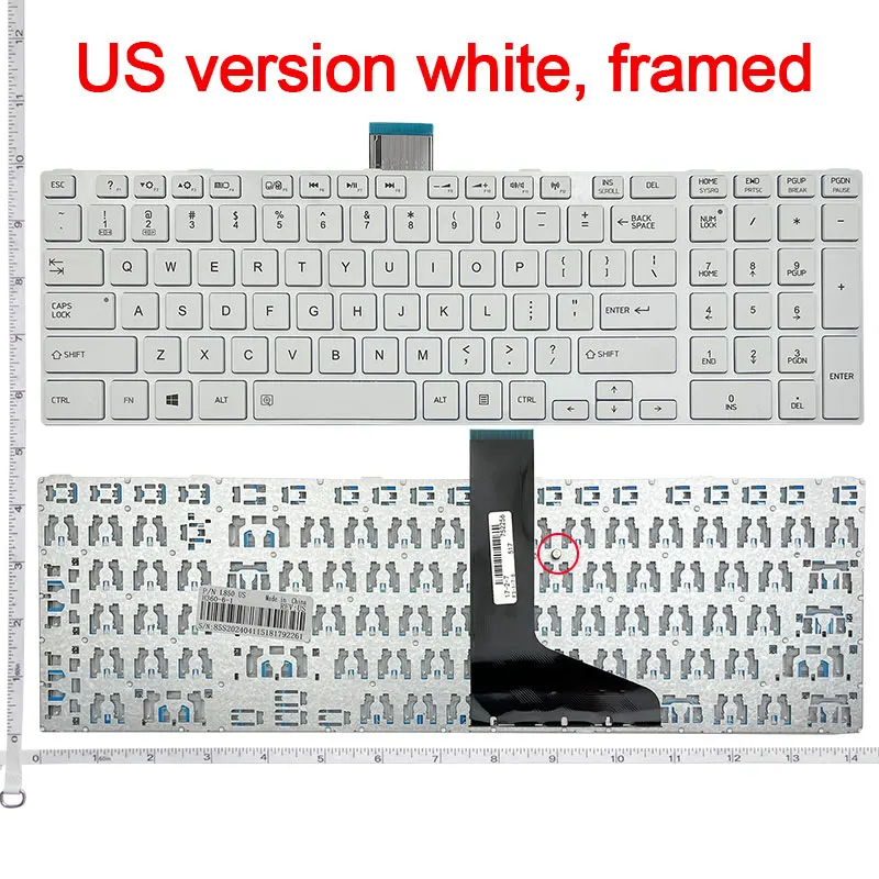 US/SP KEYBOARD FOR Toshiba Satellite C850 C855D C850D C855 C870 C870D C875 C875D L870 L875 L875D L850 L850D P850 L855 L850 T02B