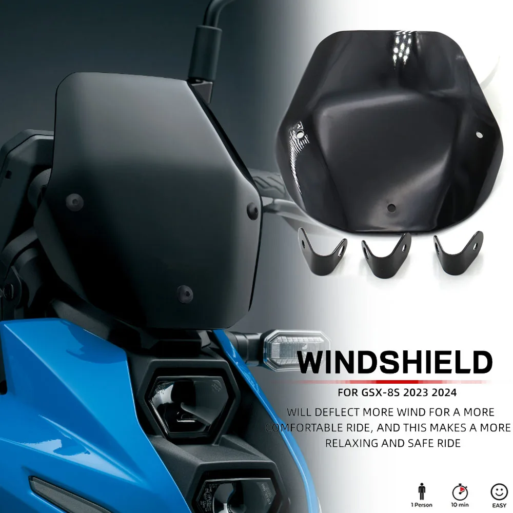 Neue fit 800 für suzuki GSX-8S gsx s gsx s8s gsx8s motorrad zubehör windschutz scheibe windschutz scheibe visier deflektor