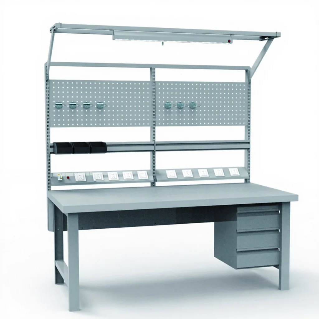 

New Cold Rolled Steel Workbench for Warehouse Use with Engine Components Professional Industrial Workshop Tool Storage Table