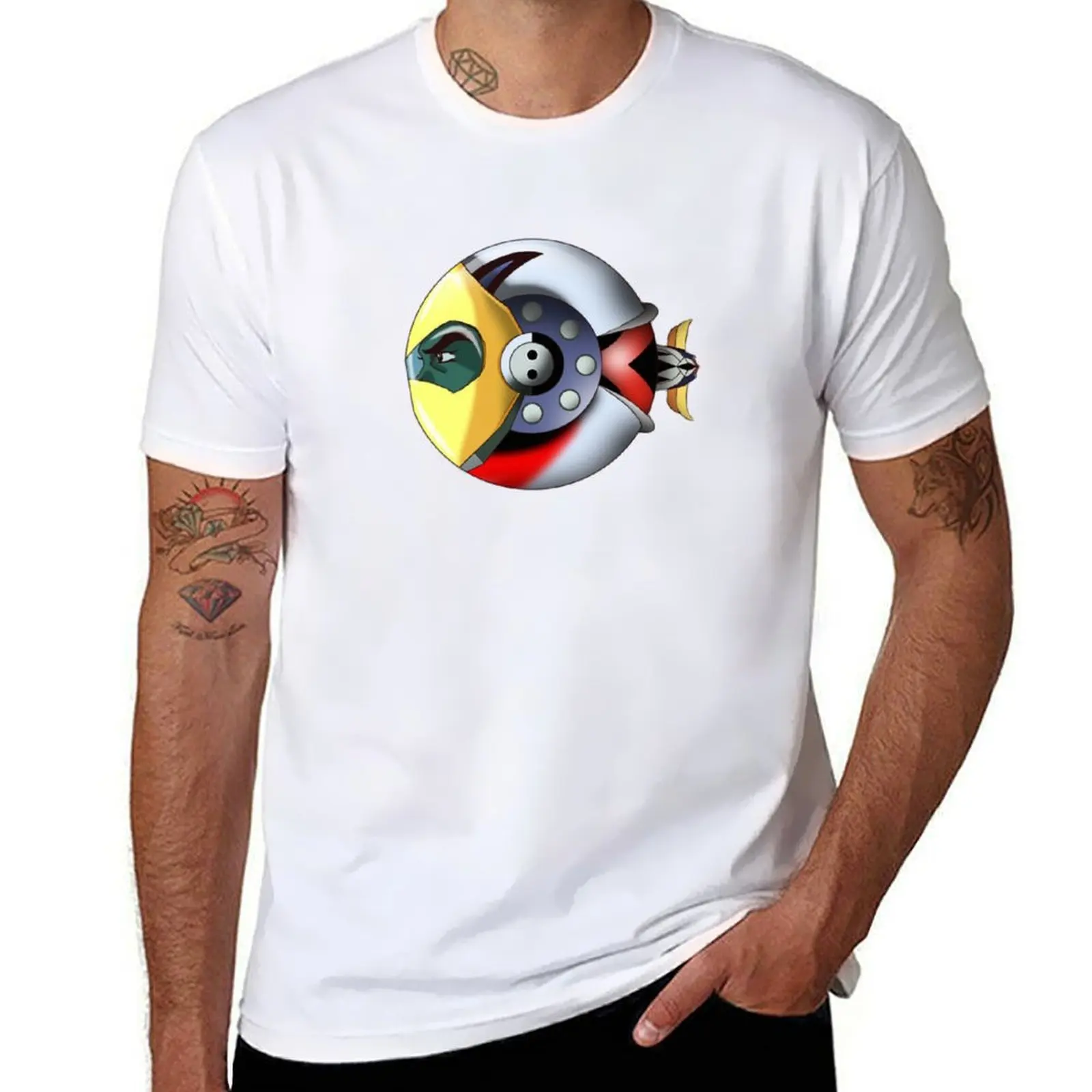 

UFO Robot T-Shirt t shirts with prints t shirts for man cotton soft T-Shirt