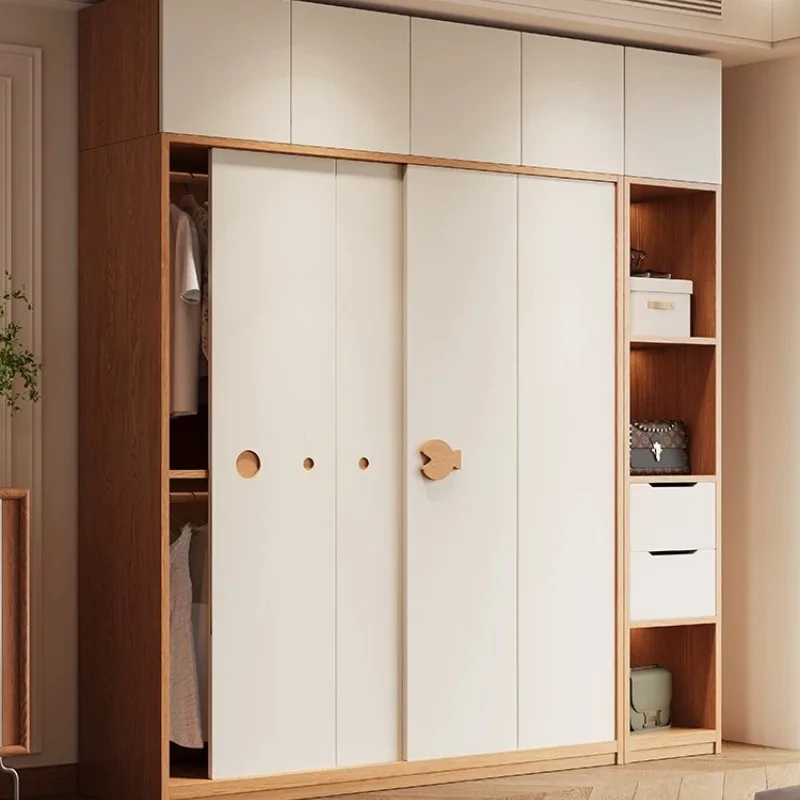wardrobe small apartment bedroom storage cabinet furniture cabinet locker sliding door small wardrobe