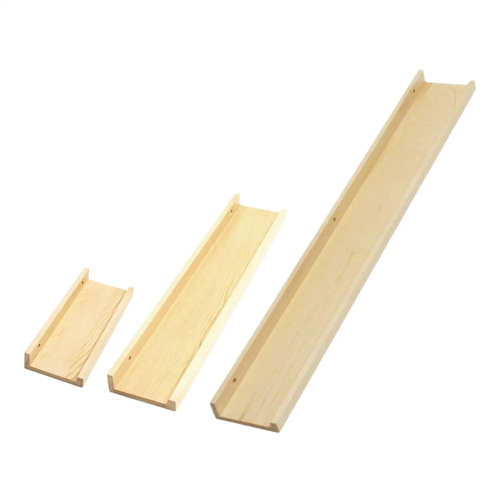 3Pcs Wooden Wall Shelves Wall Rack Display Stand Modern Storage Shelves for Plant Pots Candleholder Books Dining Room Bedroom