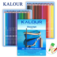 KALOUR Professional Seascape Colored Pencil,36 Rich Pigments Glide Smooth Perfect For Coloring,Shading,Drawing Ideal ForChildren