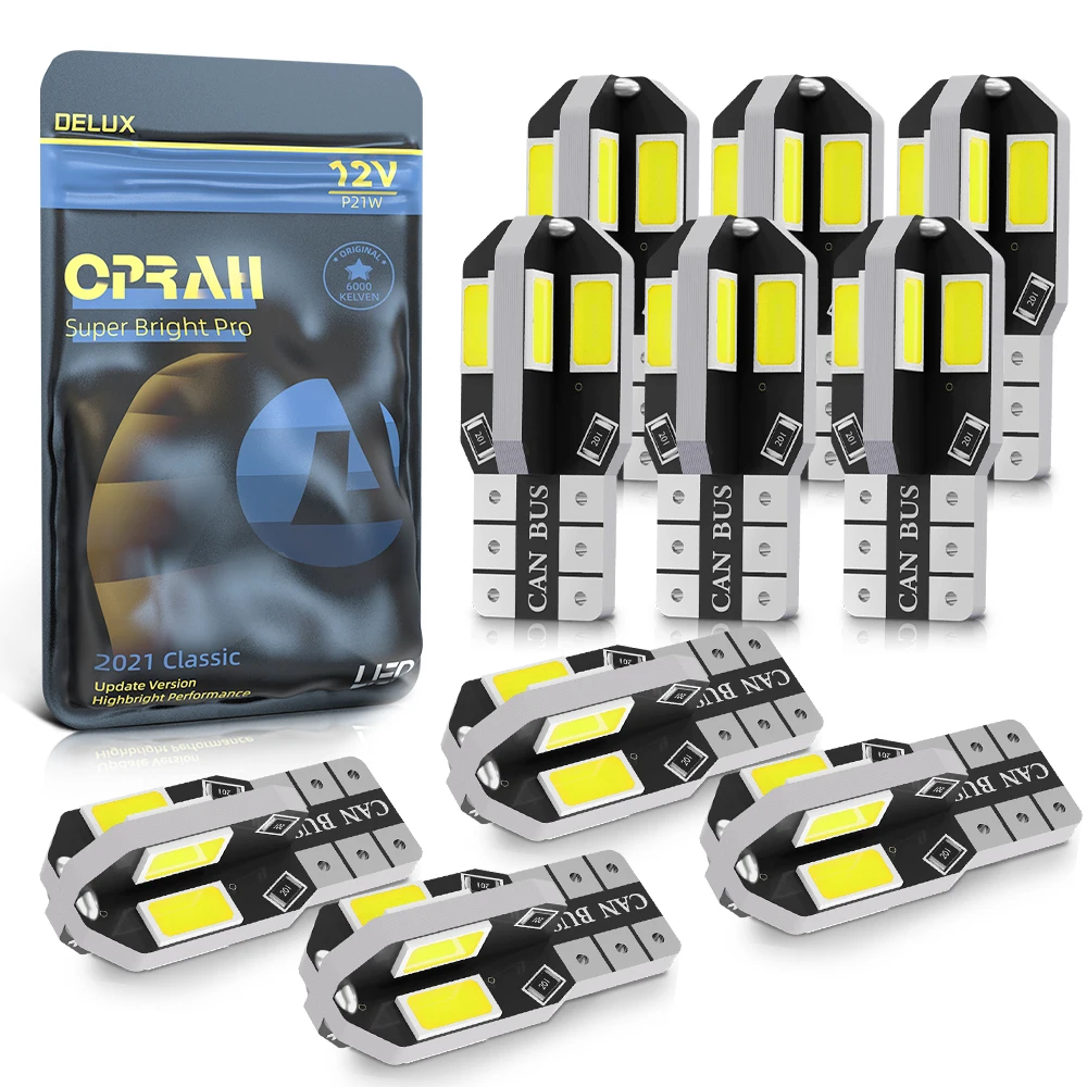 

Oprah 10 шт. W5W T10 лампочки Canbus 5730 8 SMD без ошибок