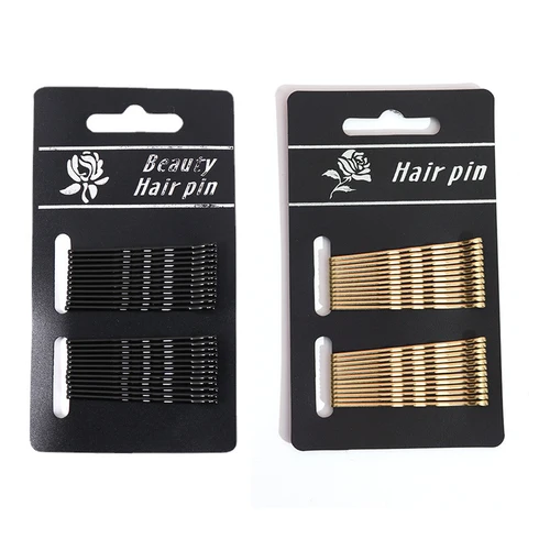 24 unids/set de horquillas negras, pinzas para el cabello seguras de Metal antideslizantes multifunción para mujeres, niñas y niños, todo tipo de cabello