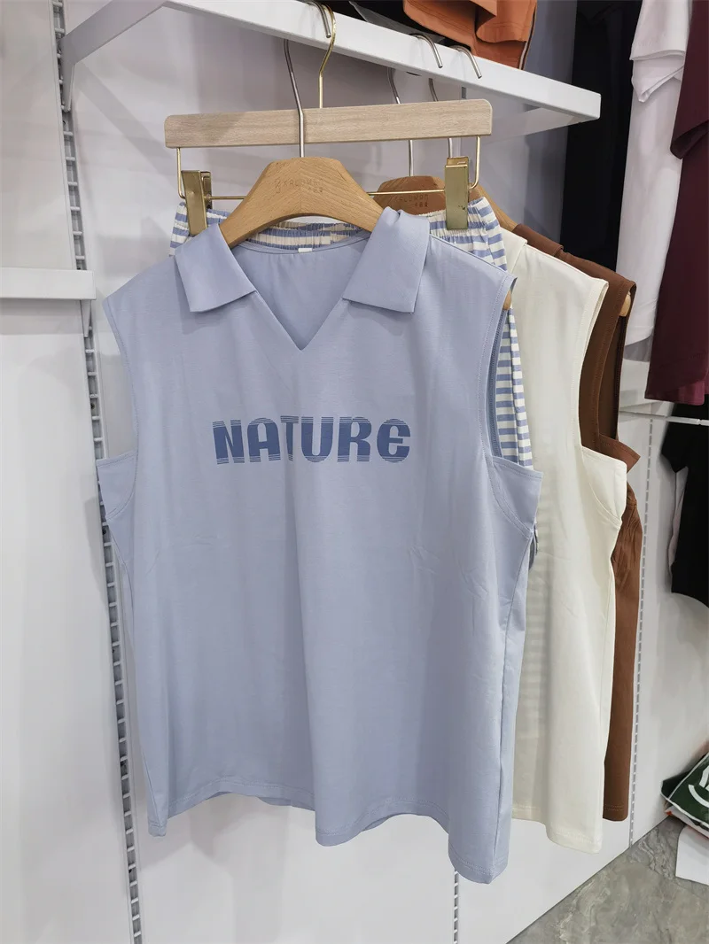 caruman-women's-svel-crew-ne-vest-and-orts-home-clothes-set-spwear-two-piece-suit-lightweight-summer-faion