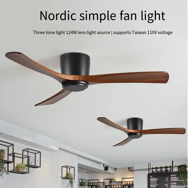 

Low Floor Modern Ceiling Fans No Light 36 42 48 56 Inches DC Motor Reversible Blades Remote Control Led Fans Lamp With Lights