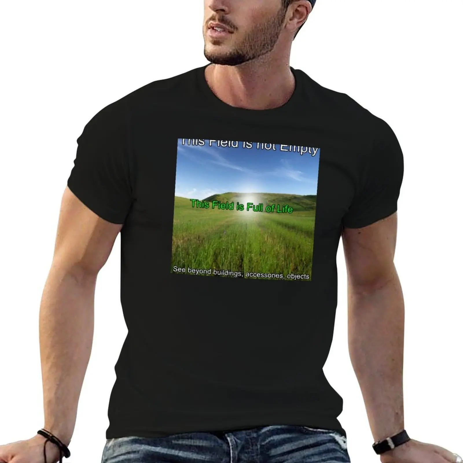 

Weirdcore field T-Shirt funny t shirts man man t shirt luxury T-Shirt