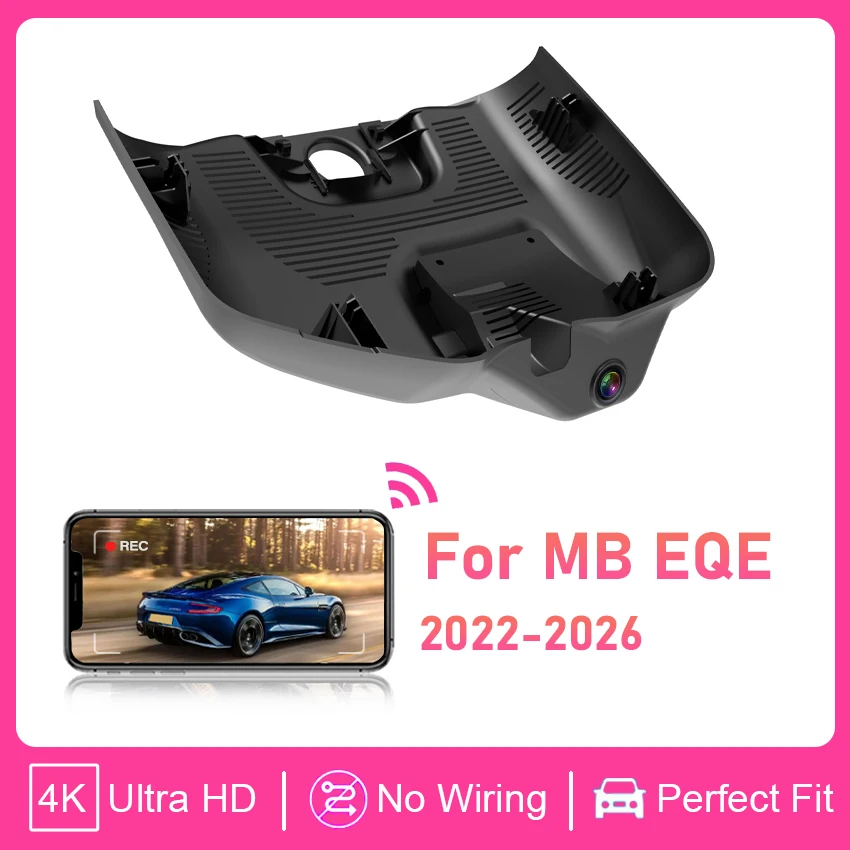 

Автомобильный видеорегистратор 4K 2160P с Wi-Fi, простая установка, для Mercedes-Benz EQE 350 Sedan, для MB EQE350 2022-2026