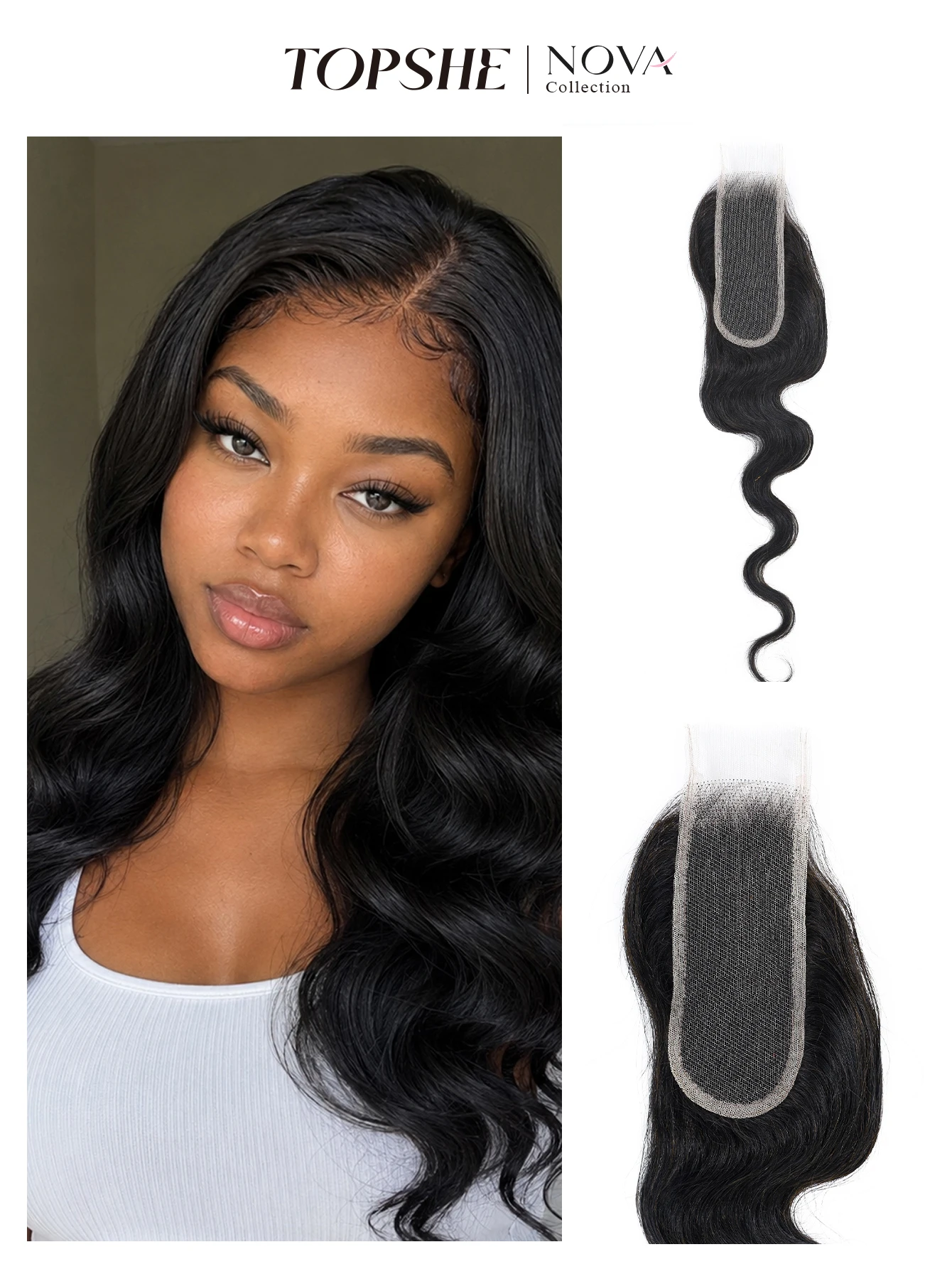 TOPSHE 100% Human Hair Topper 14