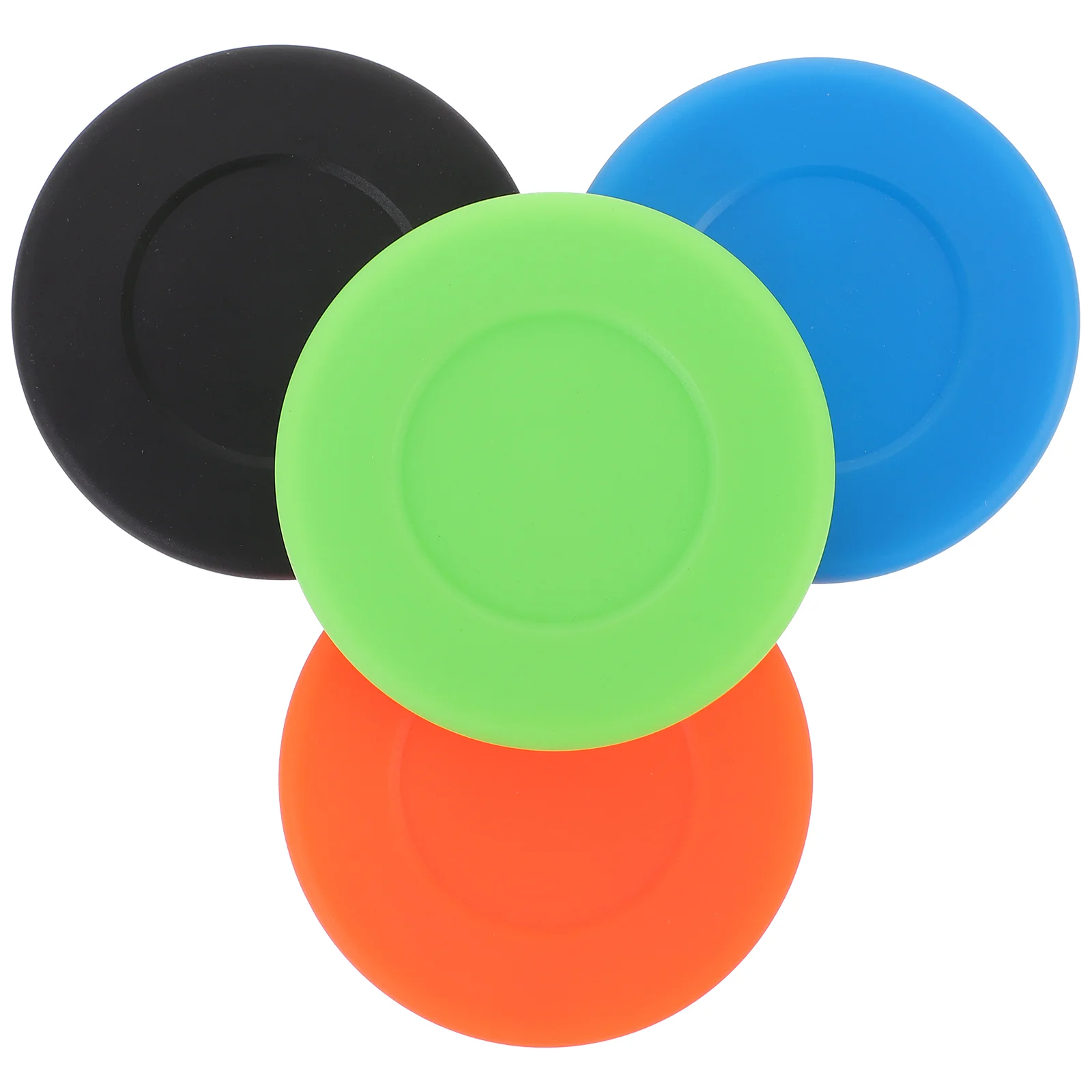 4 Pcs Field Hockey Balls Ice Flat Pvc Practicing Puck Accessories Outdoor Accessory