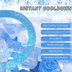 Icy Neck Cooling Tube Wearable Cooling Neck Wraps For Summer Outdoor Sports Running Cycling,Reusable Neck Cooler