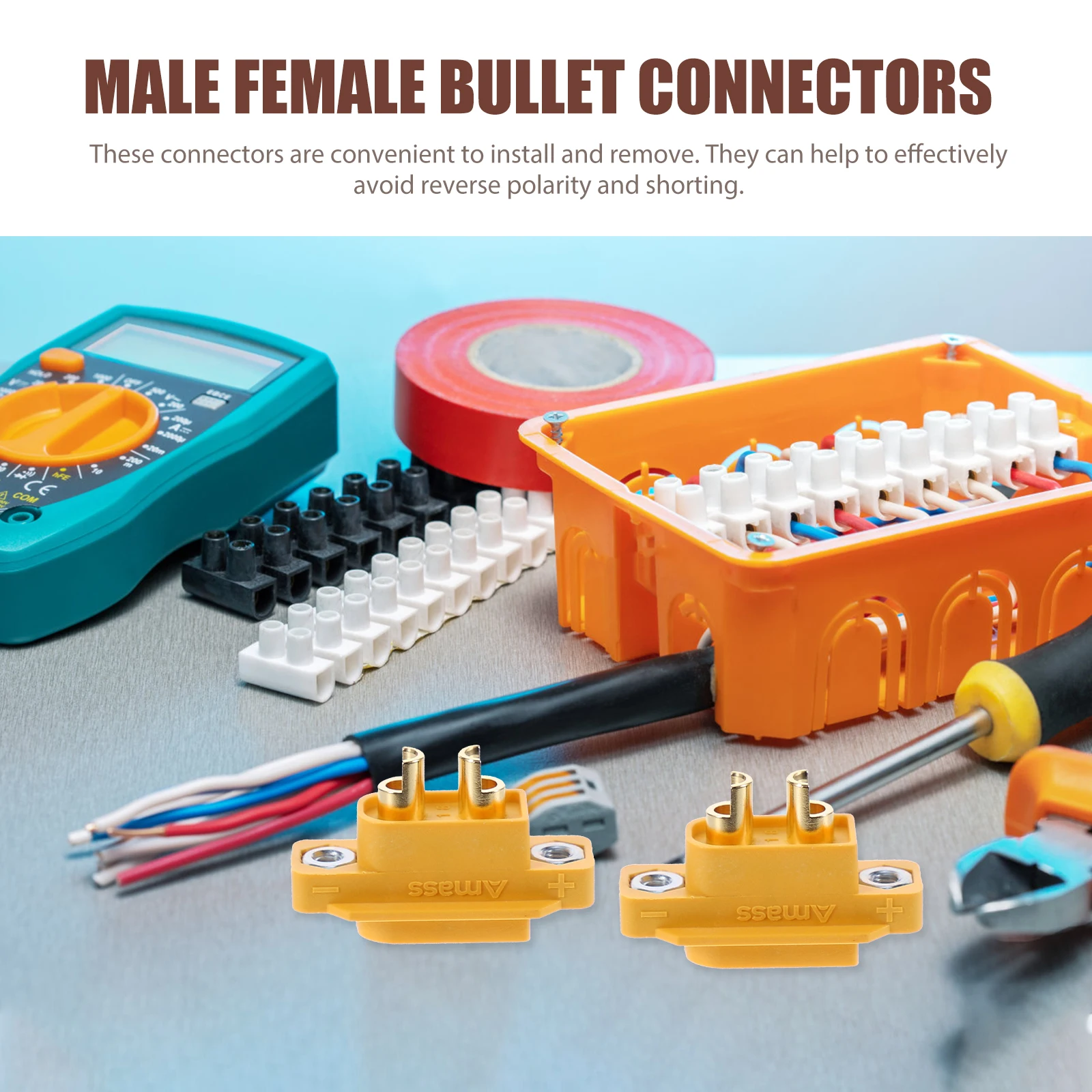 

5 Pcs Model Aircraft Connector Electrical Connectors Female Bullet for Wiring Replacement Plastic Power Plugs