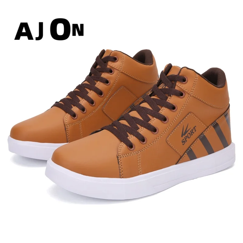 Zapatos de skate de cuero de alta calidad para Hombre, zapatos deportivos para Hombre, zapatos antideslizantes de moda, Zapatillas para Hombre, zapatos para Hombre 39-48