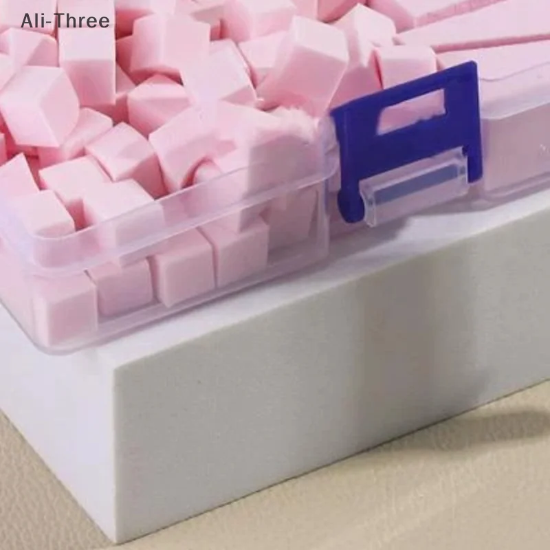 1 صندوق لينة مسمار الإسفنج ل أومبير مسحوق التدرج تأثير ماكياج رغوة مسمار الفن الإسفنج فرشاة مع انتزاع القلم أدوات مانيكير #4