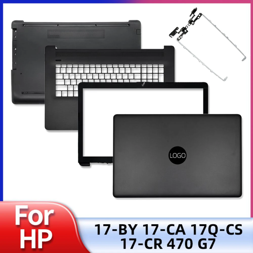 New Original Case For HP Pavilion 17-BY 17-CA 470 G7 LCD Back Cover Front Bezel Palrest Bottom Hinges L22515-001 Black