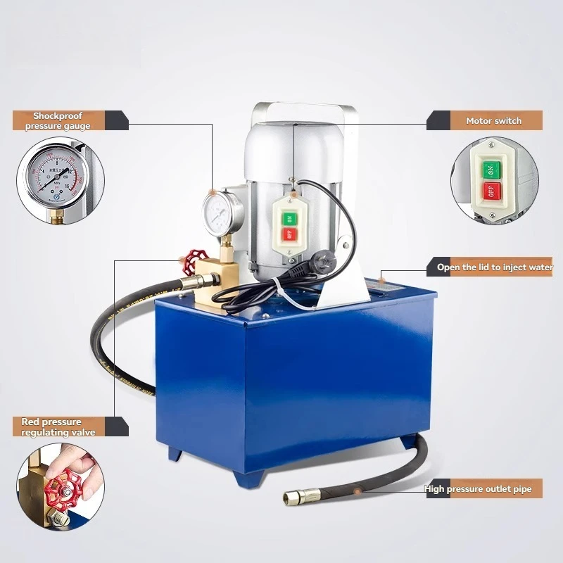 ポータブル電動圧力試験ポンプ プレス圧力試験ポンプ パイプ圧力試験ポンプ 建設現場専用機器