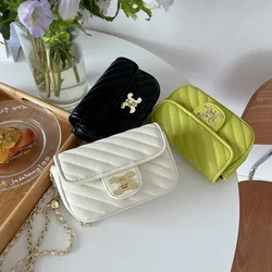 Women New Fashion Shoulder Bag Small Fragrant Wind Chain Bag Korean Style Trend Lady High Quality Crossbody Bag Small Square Bag