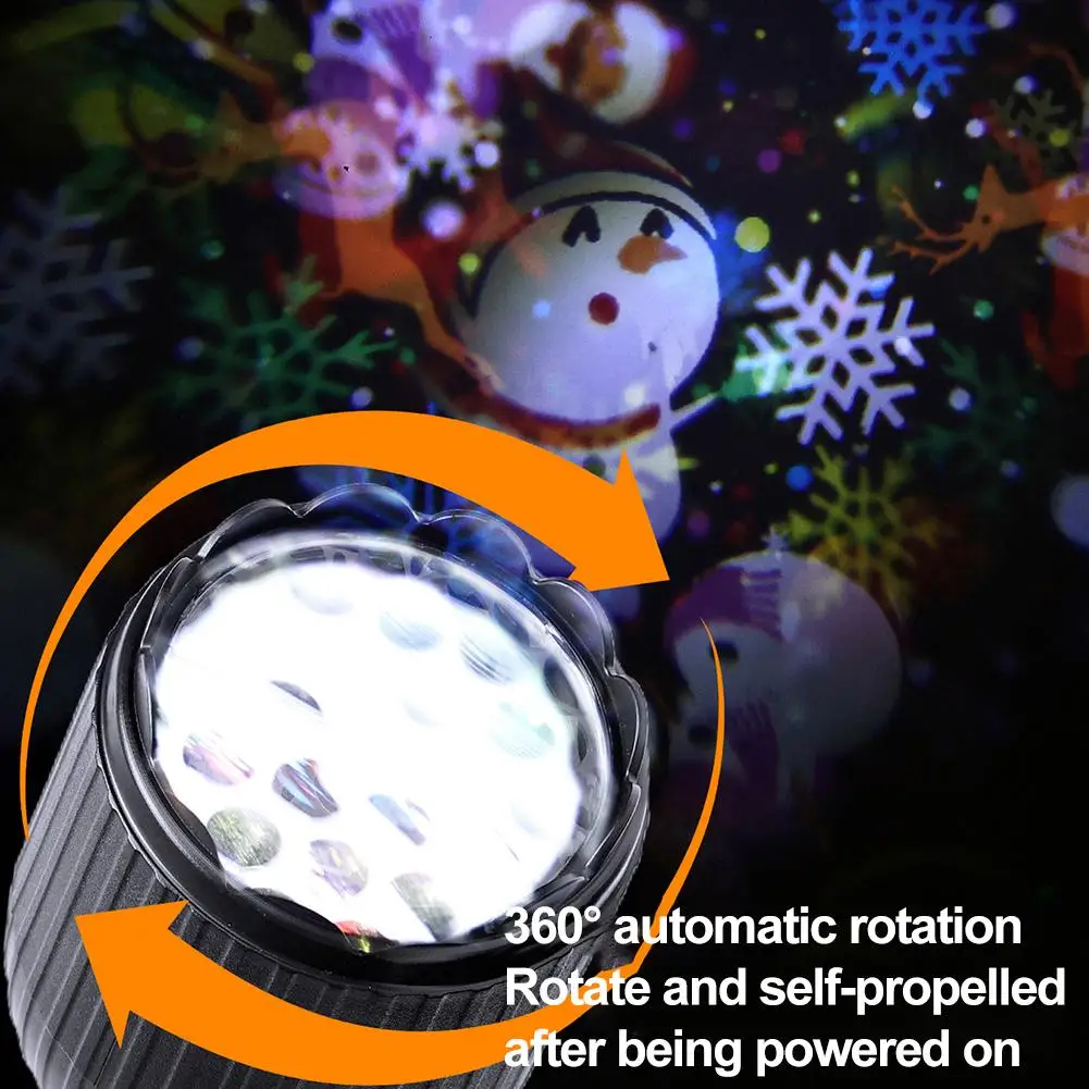 عيد الميلاد LED ندفة الثلج ضوء الإسقاط USB بالطاقة الدورية LED الليزر ضوء المرحلة لقضاء عطلة حفلة الهالوين عيد الميلاد ديكور الهدايا