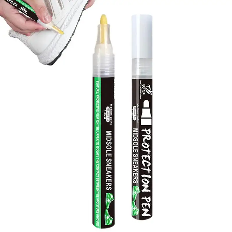 White Trainer Pen Midsole Restore Sneaker Marker Midsole Marker Cleaner Shoes Sneakers Repair Paint Leather Pen Decontamination