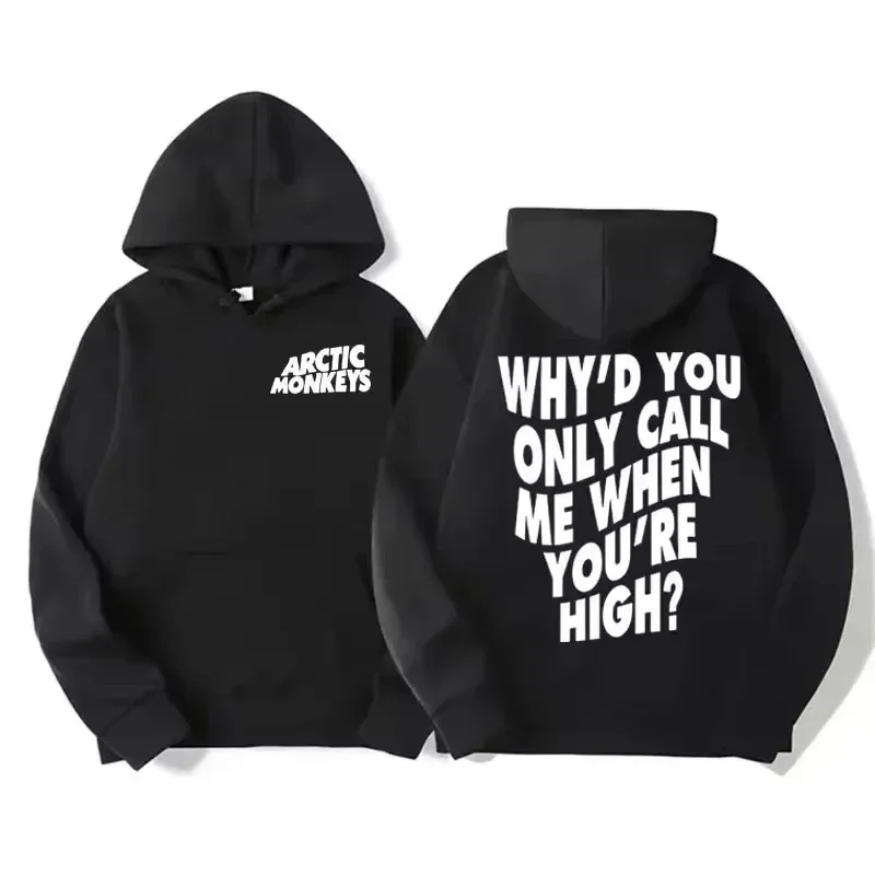 2026 Herren Retro Rock Arctic Monkeys Hoodie - Musikalbum-Muster-Druck Hip-Hop-Stil Übergroßer Vintage-Kapuzenpullover – Detail 23