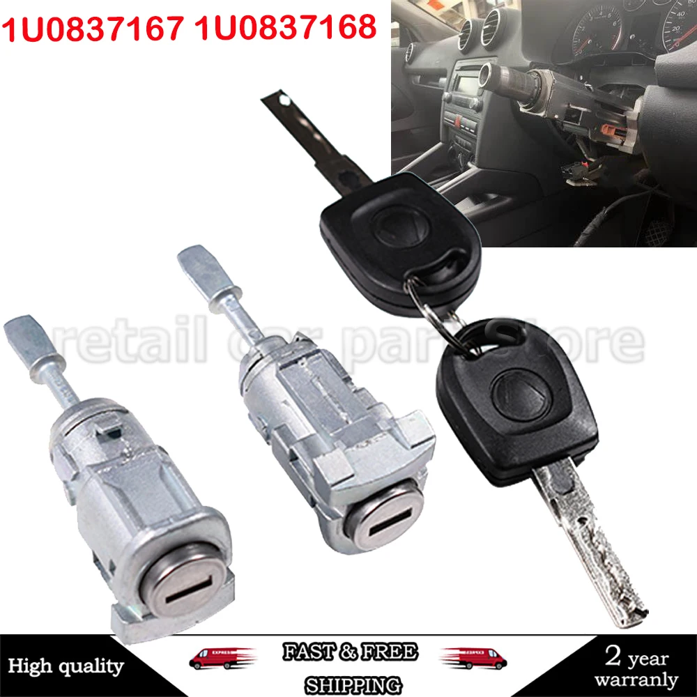 Do Vw Transporter T5 Caravelle Fabia Zamek przedni lewy prawy z kluczem OE 1U 0837167   1U 0937168