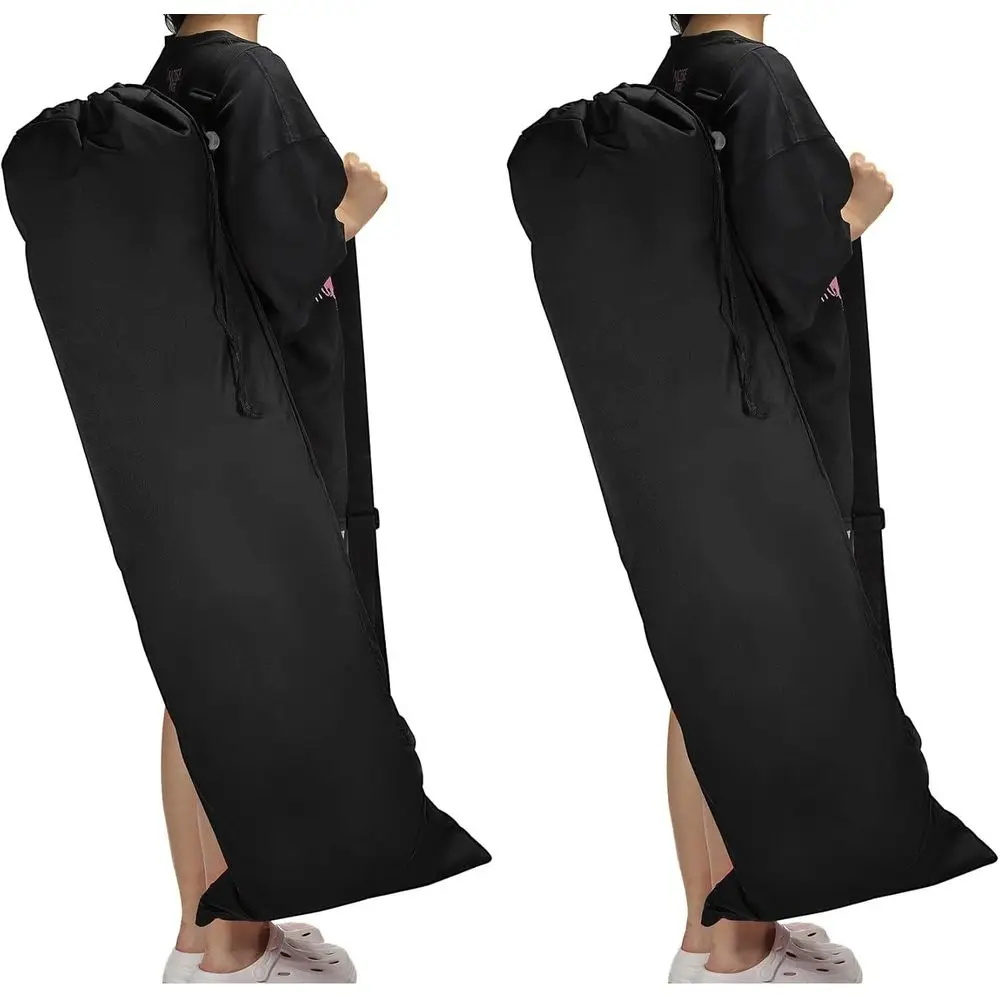 

Сумка для переноски 48 дюймов для складных походных стульев, 2 шт., прочный материал 900D, регулируемый ремень, черная