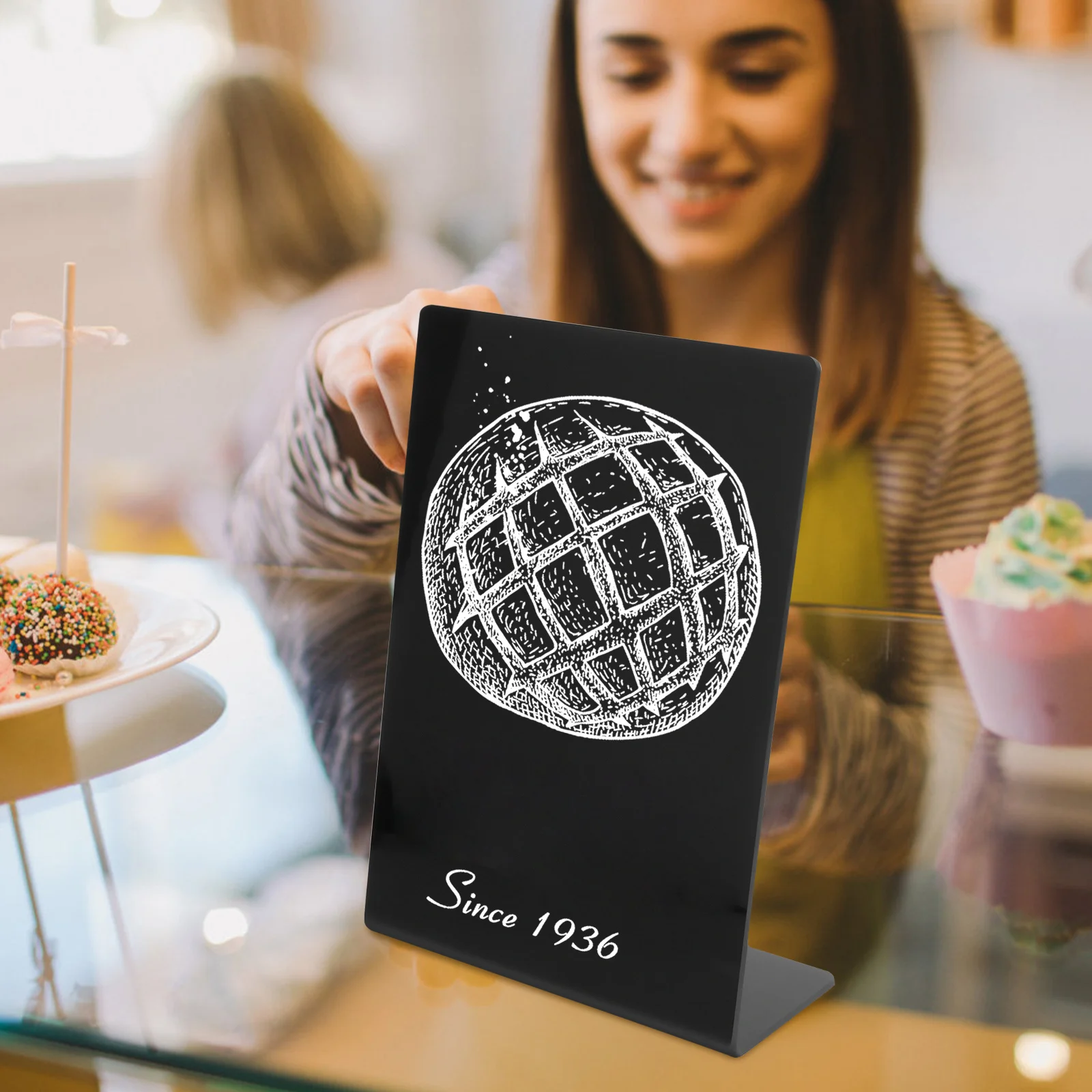 Small Chalkboard Acrylic Writing Board Rectangle Chalkboards for Kitchen Buffet Party Decoration Menu Board for Kitchen