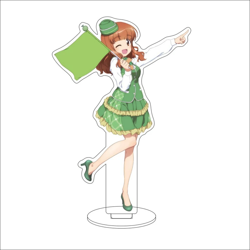 Anime Girls Und Panzer Acrylic Stand Nishizumi Miho Takebe Saori Figure Stand Plate Cosplay Prop Decor Cartoons Present Gifts