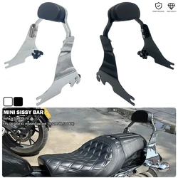 Low Mini Sissy Bar Detachables Passenger Backrest For Harley Sportster 883 Iron 1200 SuperLow Roadster 48 Special 72 Nightster