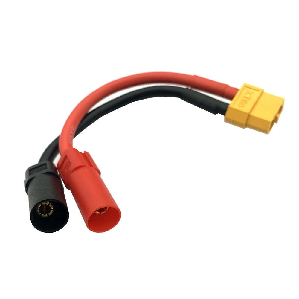 AS150 XT150 Male/Female To XT60 XT90 Plug DC Power Conversion Cable Connector 12AWG Silicone Wire Suitable for RC Batteries