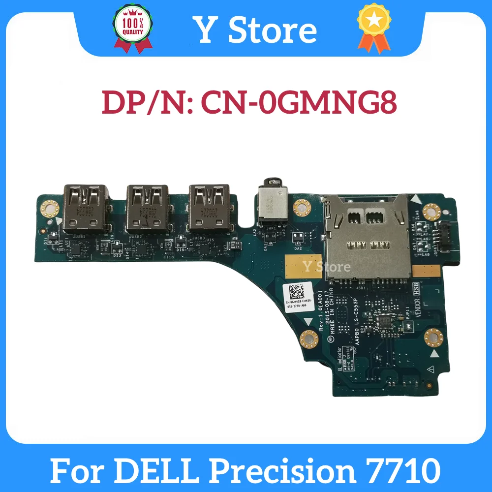 

Y Store New Original For DELL Precision 7710 USB Board Audio Board 0GMNG8 GMNG8 CN-0GMNG8 LS-C553P Fast Ship