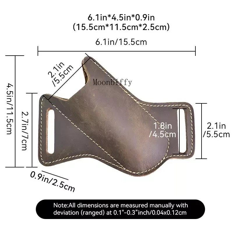 Folding Flick Knife Sheath for Outdoor Camping Vintage Waist Belt Case Holder PU Leather Pocket Knife Protect Cover