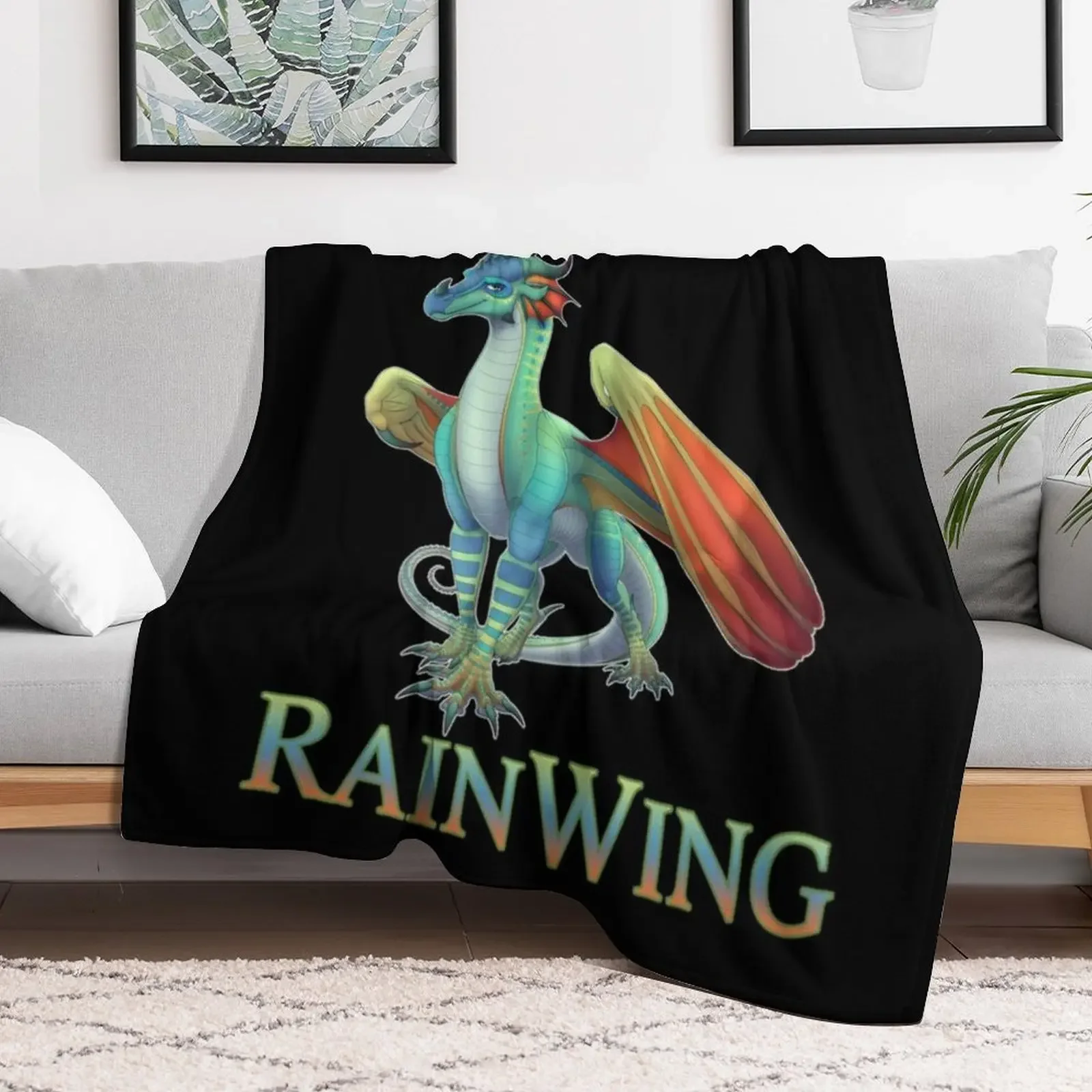 I'm a lazy rainwing wings of dragon fire classic Throw Blanket Luxury Designer manga Blankets