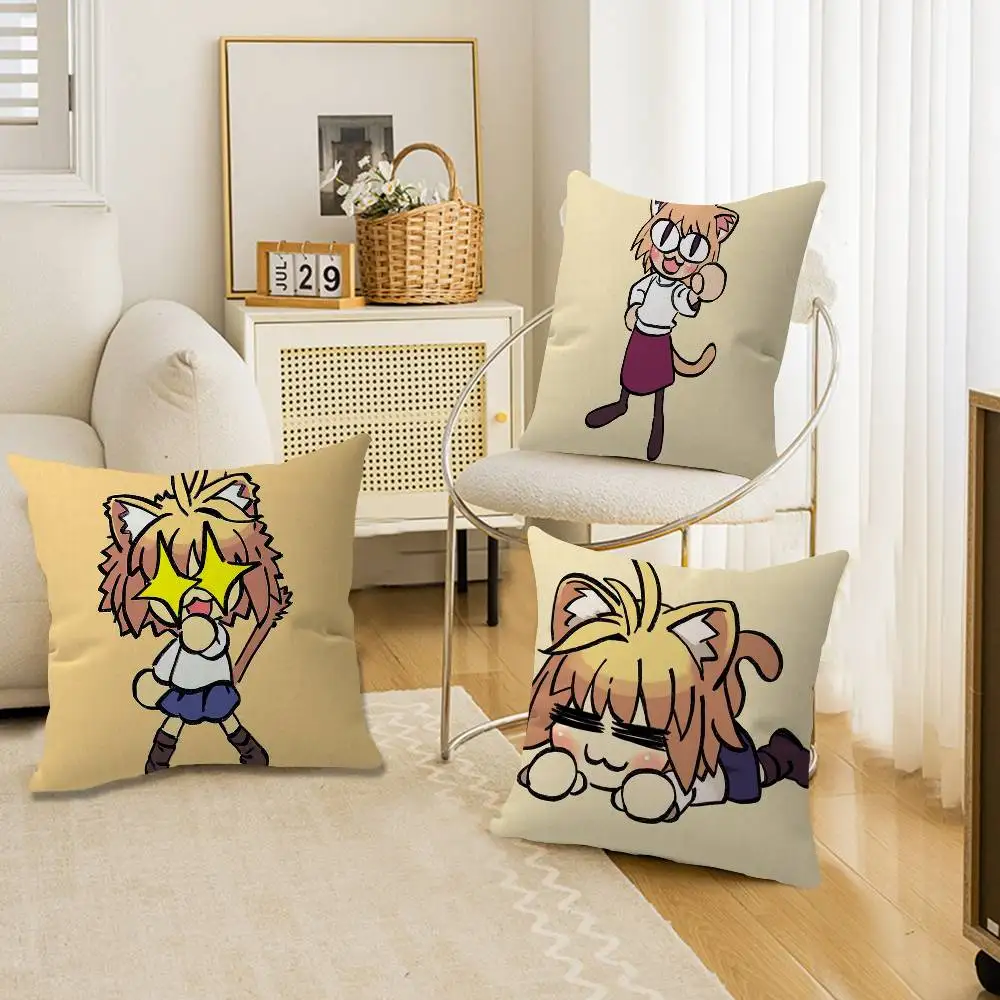 Kawaii Neco Arc Pillow Anime Pillow Sofa Bed Head Pillow Cover Cushion Cover 45x45 cm Fashion
