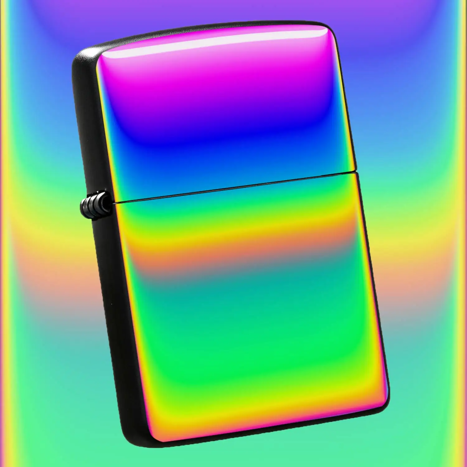 Full-Rainbow Gradient Lighter, Glossy Iridescent NEON Holographic Visual Effect, PORTABLE All-Purpose Accessory for Daily Commute, Outdoor Camping, Casual Gatherings, Office Use, Sleek Trendy Decorative Item, Ideal Tho A Humorous And Intere