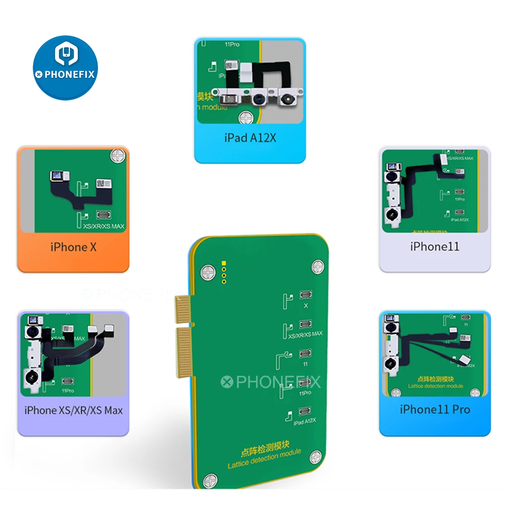 JC Máy In Module Phát Hiện Mạng Tinh Thể Phát Hiện Mặt Thử Nghiệm Sửa Chữa Cho Iphone X-11pro iPad A12X Kết Nối Với JC V1S Pro để Sử Dụng