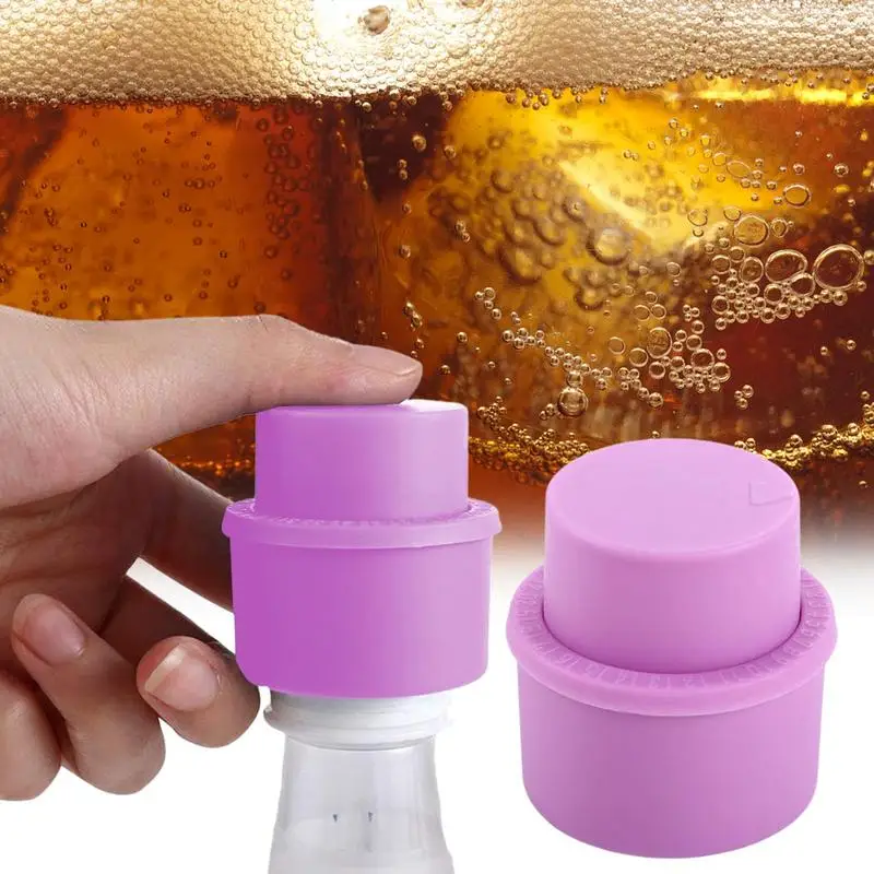 Vacuum DrinkCap Inflatable Soft Sealer Fizzy Drink Carbonated Beverage Bottle Fresh Keeping CapStopper Saver Kitchen Bar Tool