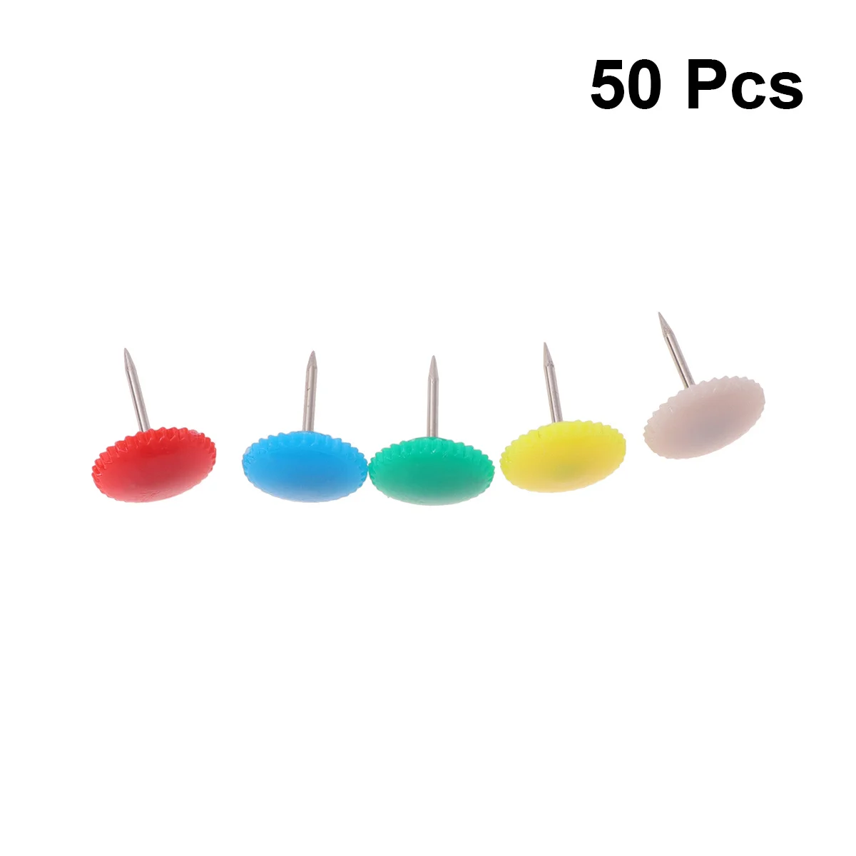 

50Pcs Colorful Push Pin Multi-Color Map Pin Set for Craft Projects Study Planner Organization Gearwheel Style Design