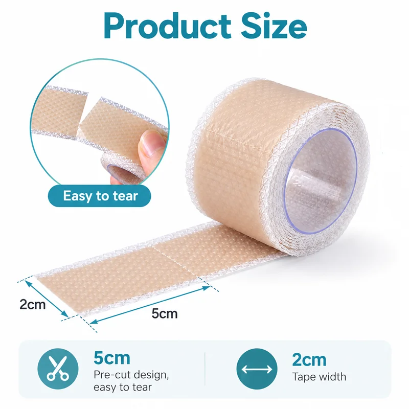 1/2/3 Diamond-Shaped Texture Anti-Chafing Patches, Pre-Cut Design for Easy Tearing Without Scissors, Used for Heel and Hand/Foot Areas, Anti-Chafing Patches That Are Ready to Use, Adhere Firmly and Are More Convenient