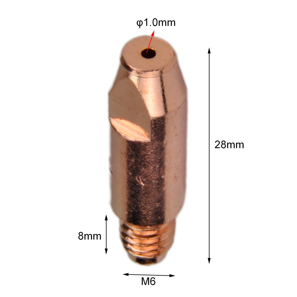 10pcs 24KD MAG Contact Tips 0.8mm 0.9mm 1.0mm For MB25 MB36 Euro Torches For  Welding Torch Welding Nozzles Diameter M6