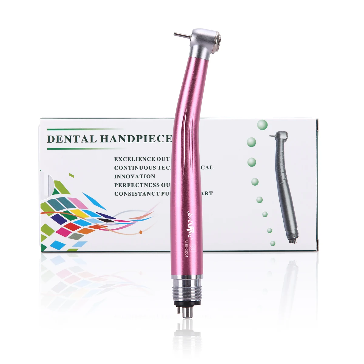 ทันตกรรมความเร็วสูงกังหันลมที่มีสีสัน Handpiece สีมาตรฐานหัวปุ่มเดียวสเปรย์น้ำแร่ B2 M4 Autoclavable 135 °C