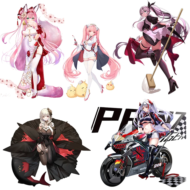 Three Ratels QCYX7 Azur Lane  Anime Girl  waterproof self-adhesive car stickers wall stickers furniture home appliances decora