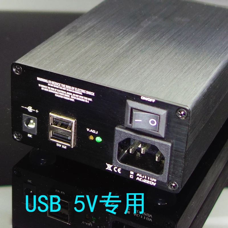 【Hot】25W Super Regulated linear power supply For HiFi Audio Amplifier DAC power filter supply with Voltage LED display DC 5V