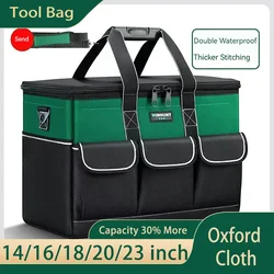 Electrician's Tool Bag Square Tool Bag Strong and Durable Carpentry Special Construction Site Large Capacity Canvas Bag Box