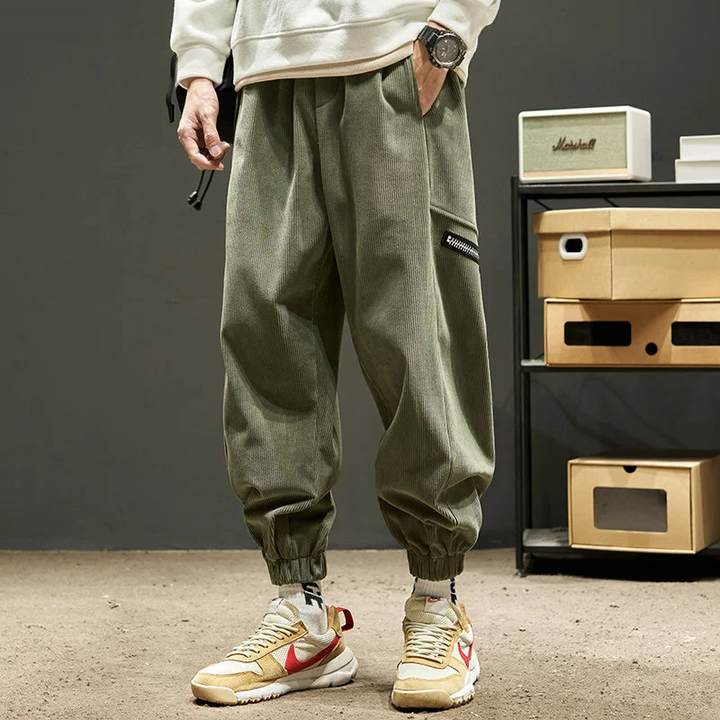 Autumn 2025 Fashion Casual Trousers Men's Loose Trendy Sports Pants Men's Sweatpants Crane Pants Men's Pants