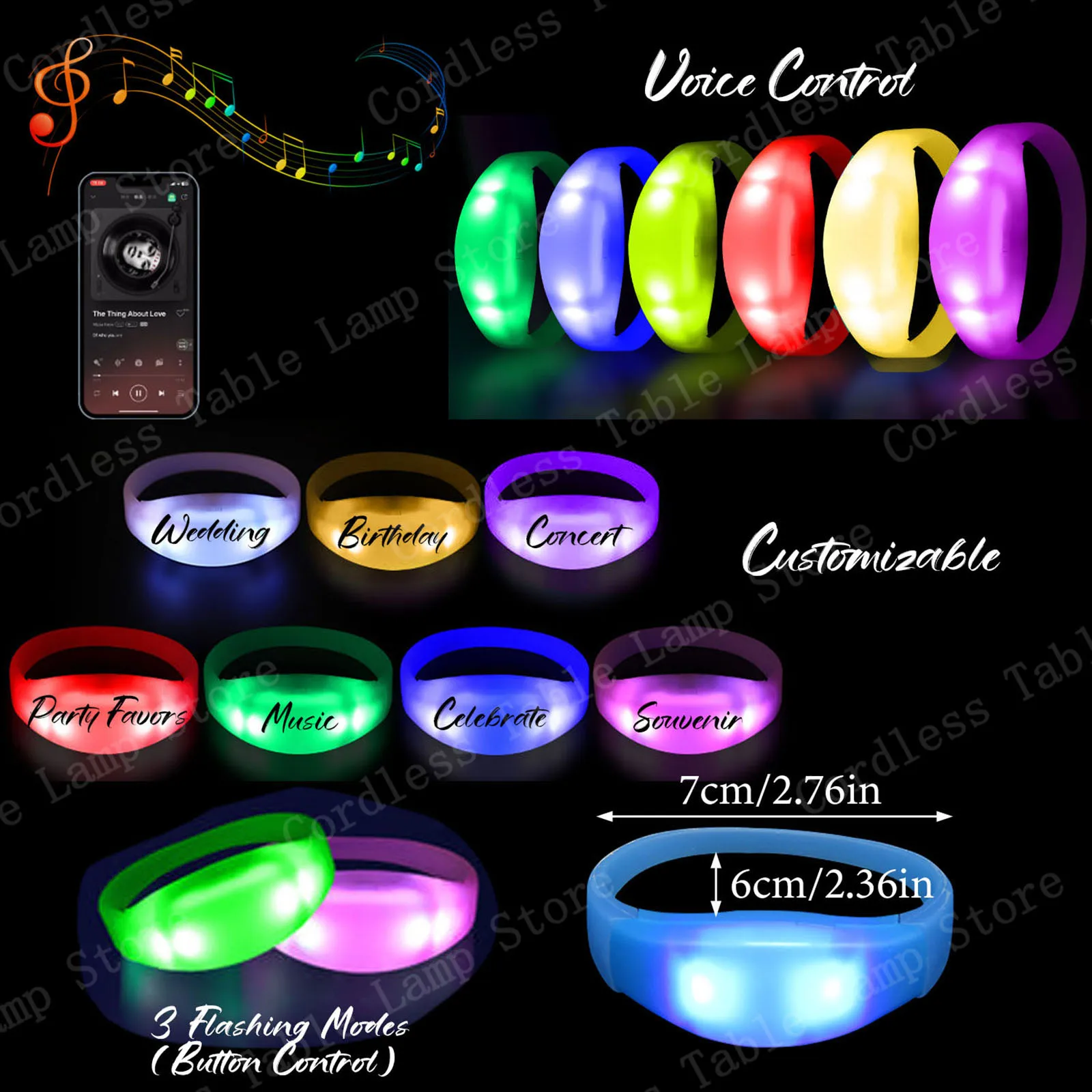 LED Sound-Activated Bracelets 6
