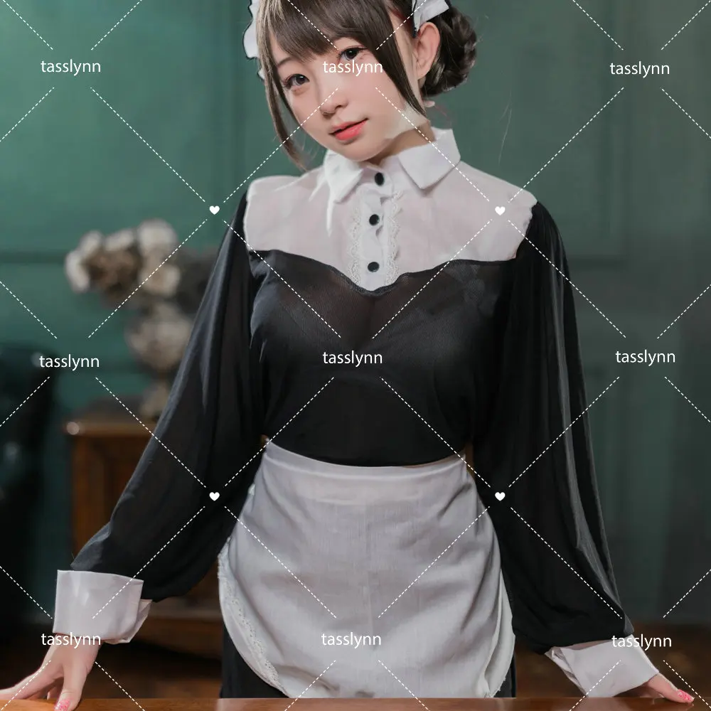 

Original Design Lace High Collar Chiffon Playful Maid Cosplay Halloween Costume for Women Cosplay Costume Women