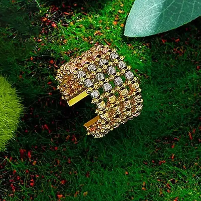 Nigeria Viral Retractable Magic Ring Multi Layer Woven Stretch Rings For Women Adjustable Finger Ring Wedding Party Jewelry Gift